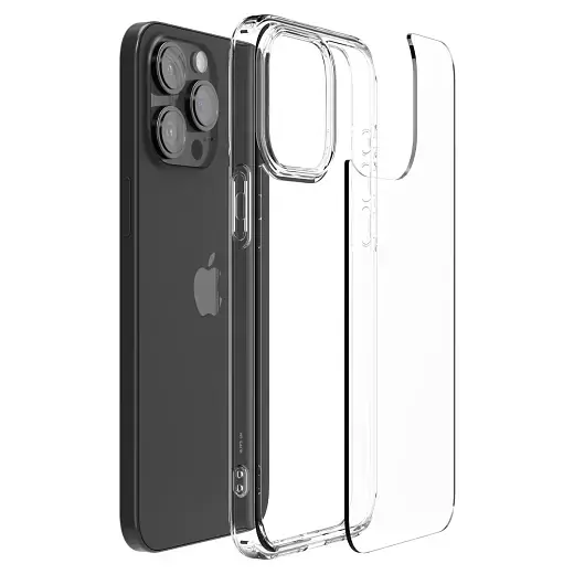 Прозрачный чехол Spigen Ultra Hybrid Crystal Clear для iPhone 15 Pro Max (ACS06565) - фото 4