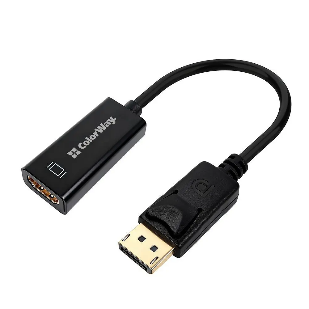 Адаптер Colorway DisplayPort - HDMI (M/F) 4K/30 Гц Black (CW-AD-DPHD) - фото 3