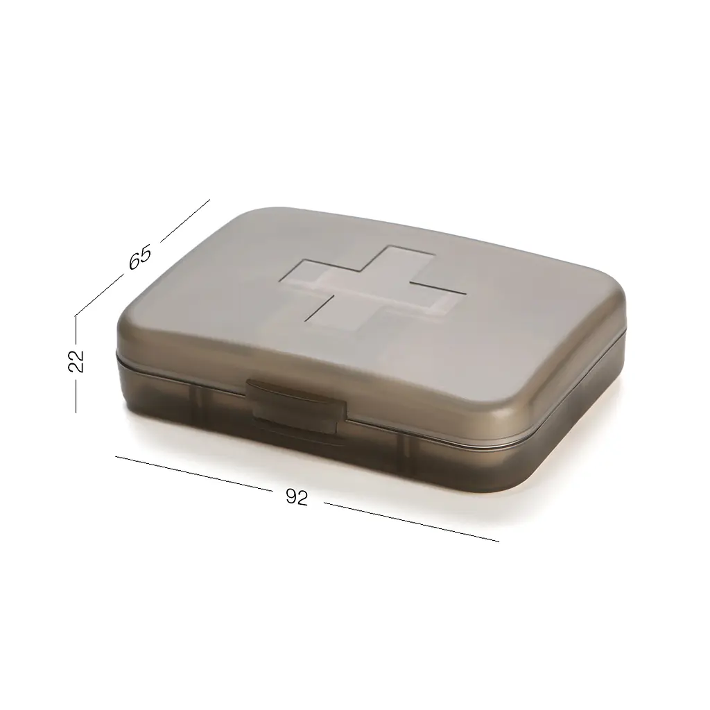 Органайзер для таблеток МВМ My Home на 6 відділень 92х65х22 мм чорний (PC-19BLACK) - фото 2