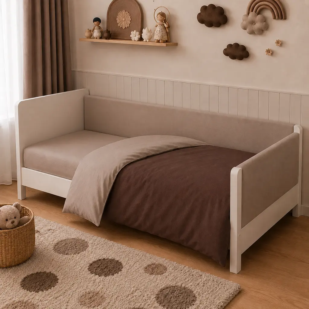 Дитяча постільна білизна MIRSON LITTLE KIDS фланель Cappuchino/Brown 110х160см (2200012799468) - фото 8