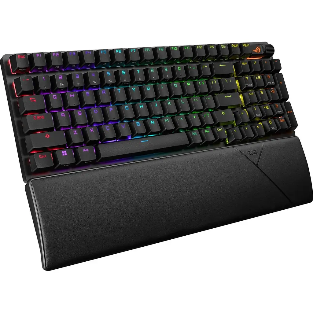 Клавиатура ASUS ROG Strix Scope II 96key NX Snow USB-A/WL/BT EN/UK RGB Black (90MP037A-BKMA00) - фото 2