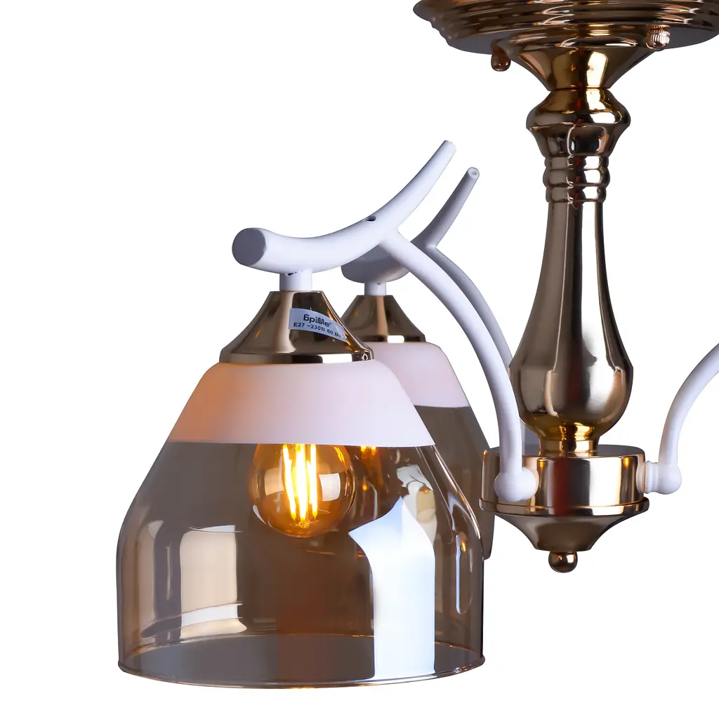 Люстра Brille LK-731S/3 E27 WH+FG - фото 4