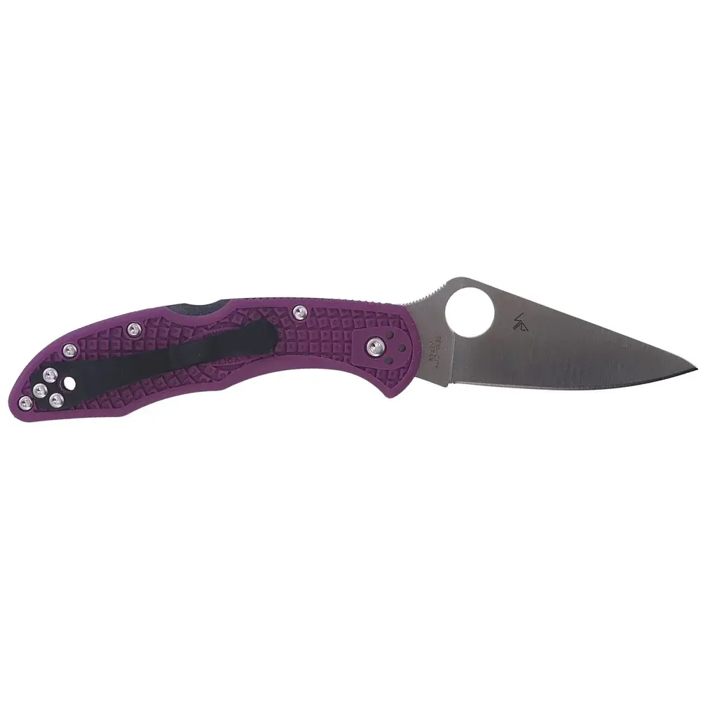 Нож Spyderco Delica 4 Lightweight VG-10 FRN Purple - фото 2