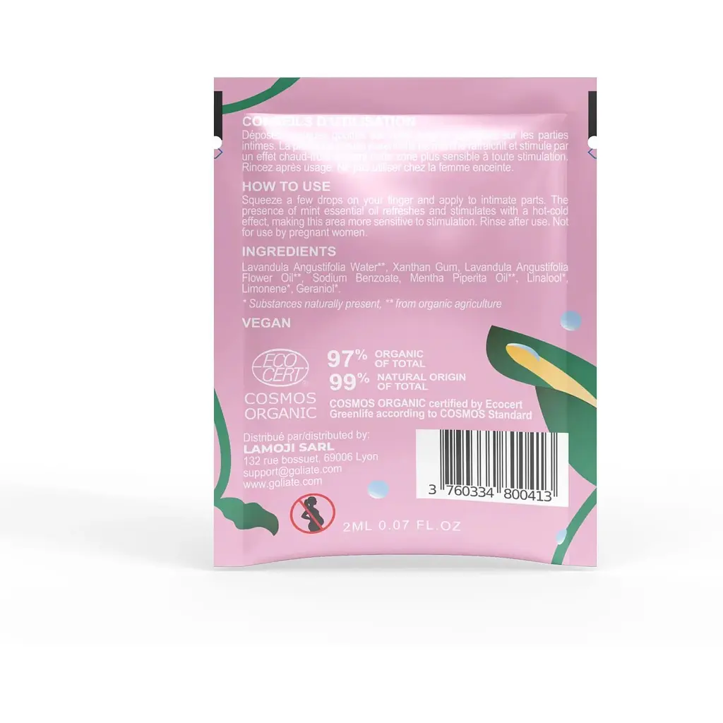 Пробник стимулирующего геля для клитора Goliate Gel Plaisir FéMinin 2 мл - фото 2
