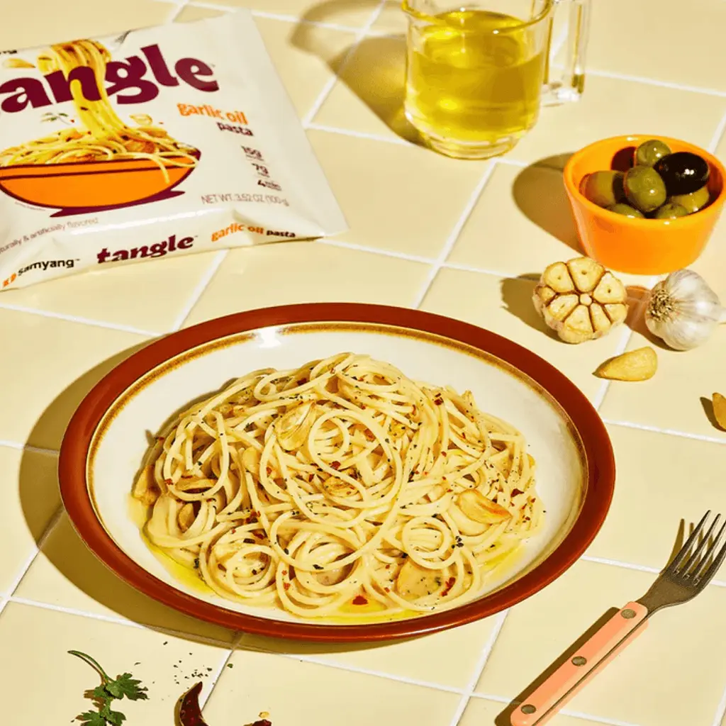 Локшина Samyang Tangle Garlic Oil Pasta 100г - фото 5
