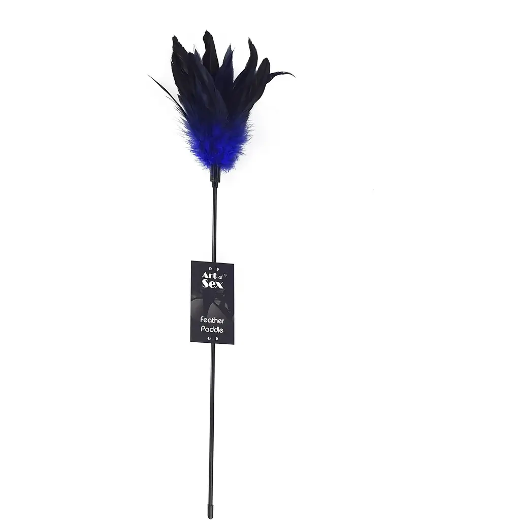 Лоскітка Art of Sex - FeaTher Paddle синя - фото 2