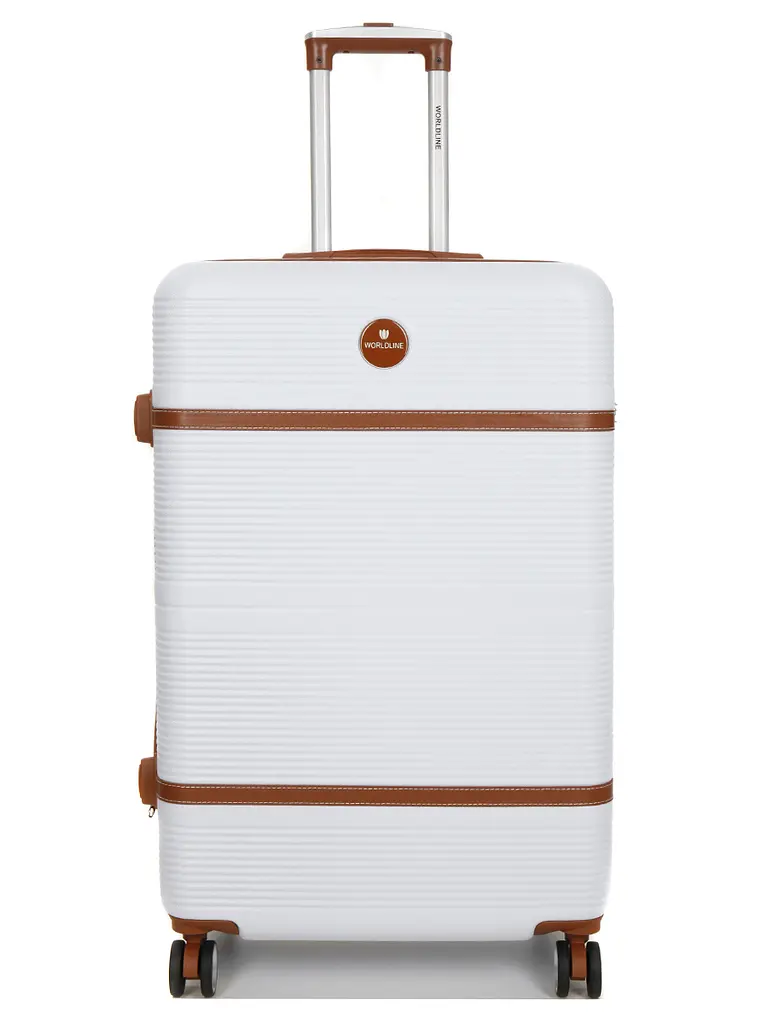 Валіза велика L ABS-пластик Worldline Airtex 629 76×52×30см 110л Біла - фото 2