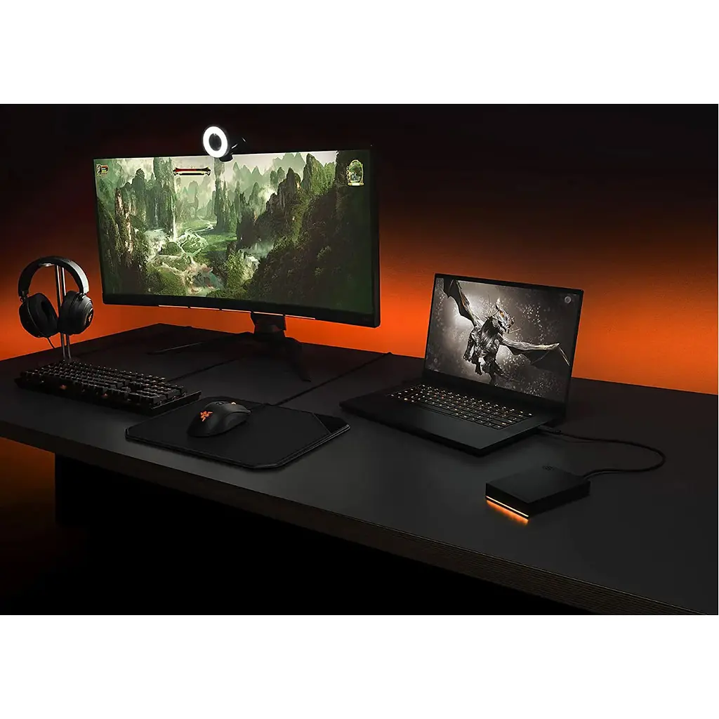 Зовнішній жорсткий диск Seagate FireCuda Gaming Hard Drive 5TB Black [STKL5000400] [106043] - фото 3