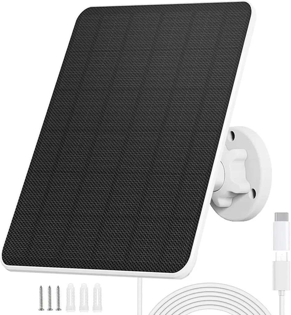 Сонячна панель 6 Вт USB/USB-C для камер відеоспостереження та дверних дзвінків