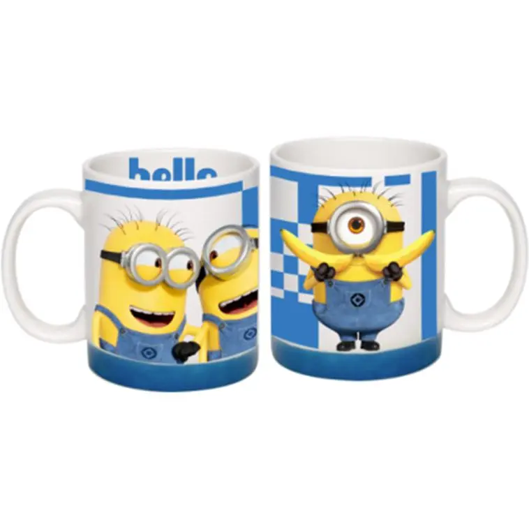 Кухоль порцеляновий Universal Minions. Bello білий з синім низом 350 мл (75006278) - фото 2