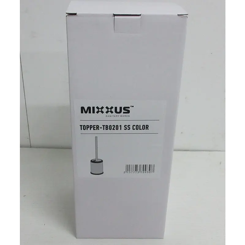 Йоржик для унітазу підлоговий Mixxus Topper-TB0201 Ss Color MI7093, Нержавіюча сталь - фото 2