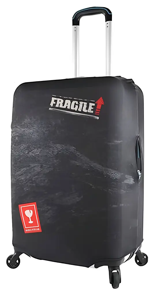 Чохол для маленької валізи Snowball 33030/fragile поліестер S Чорний