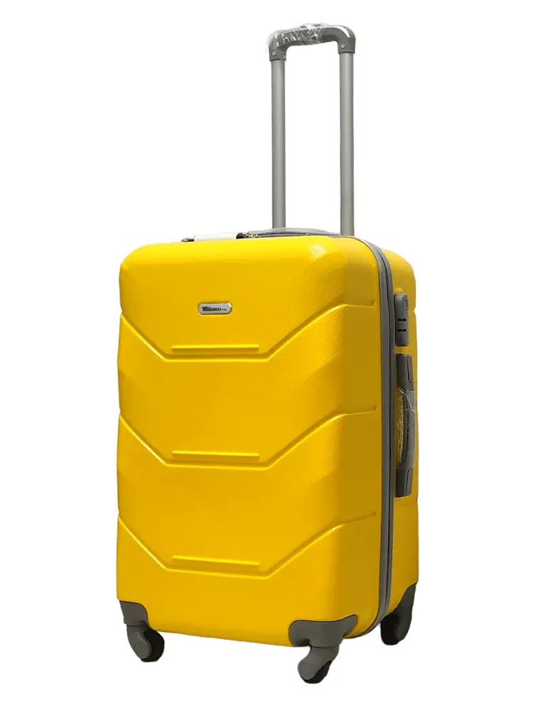 Валіза середня M ABS-пластик Milano bag 147M 66×46×29см 80л Жовтий - фото 2