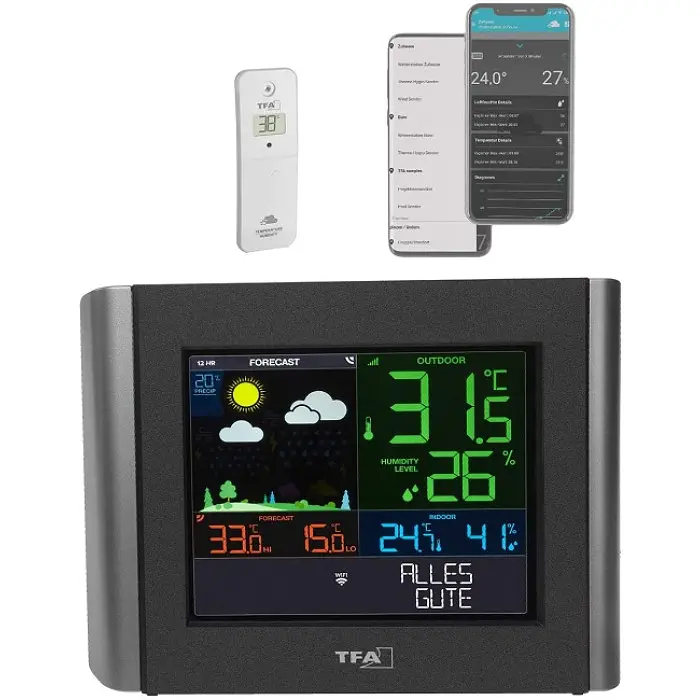 Метеостанція з WiFi і радіодатчиком TFA View Meteo 35800001 - фото 5