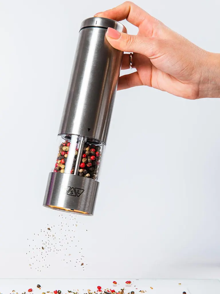 Набор электрических мельниц для соли, перца и специй KSL серебристый  - фото 5