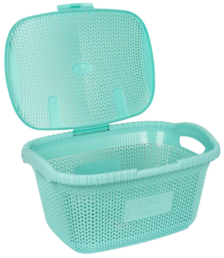 Корзина для белья Violet House 1002 Виолетта Soft Mint 28 л (6852929) - фото 2