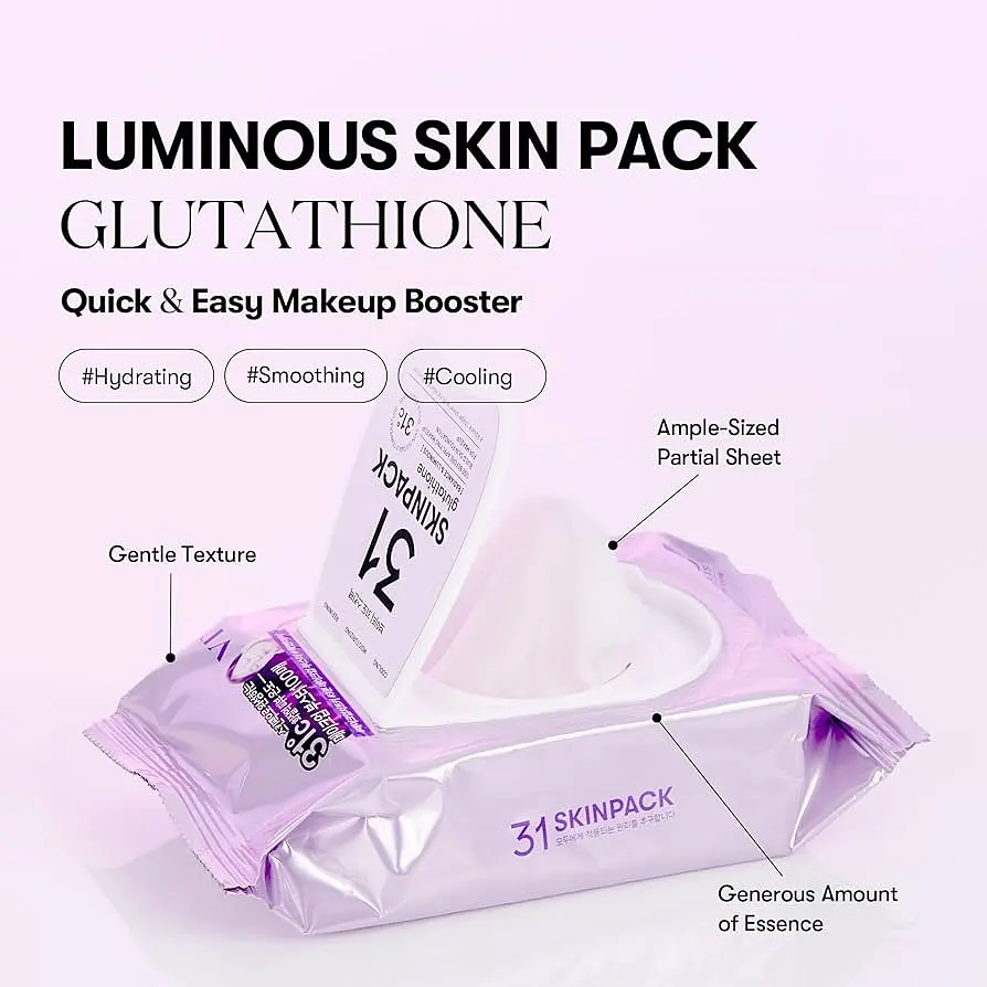Освітлюючі маски-пади з глутатіоном VT Cosmetics Skin Pack Luminous 100 шт. (VTC110) - фото 2