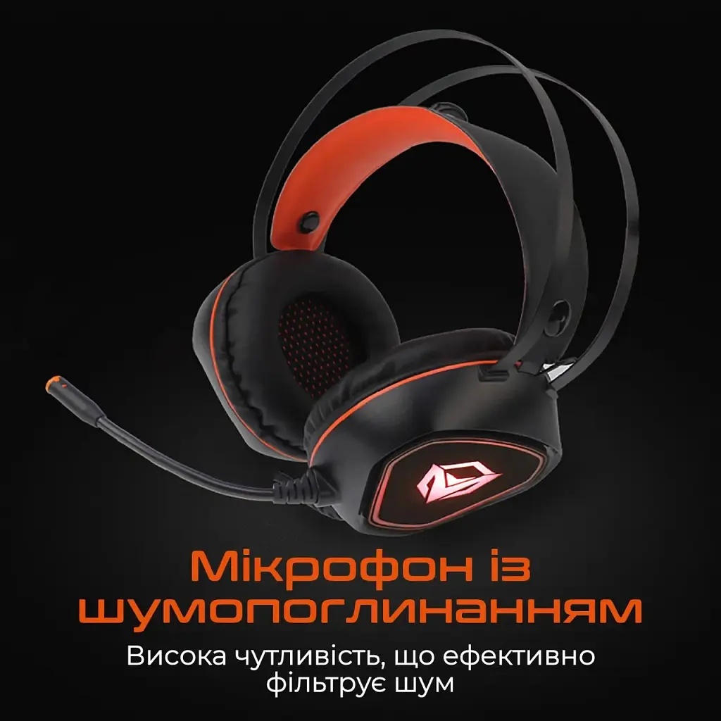 Навушники Meetion HP020 Black/Orange (MT-HP020-A) - фото 4