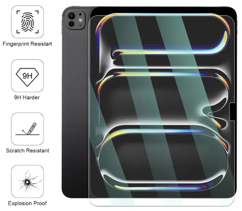 Захисне скло DK для Apple iPad Air 13" M3 2025 A3268/A3269/A3271 Full Glue 3 шт (017813) - фото 4