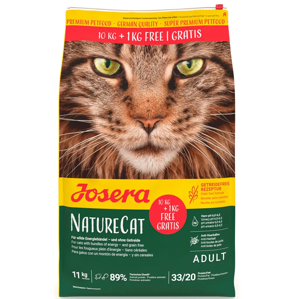 Сухий корм для котів Josera NatureCat 10+1 кг