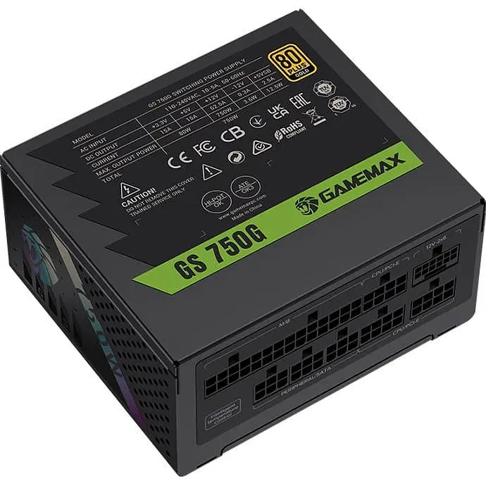 Блок питания GameMax GS 750G V25 750W SFX 80+ Gold (GS 750G V25) - фото 2