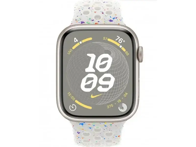 Смарт-годинник Apple Watch Series 9 GPS 45mm Starlight Alu. Case w. Pure Pl. Nike S. Band - M/L (MR9P3+MUV13) - фото 2