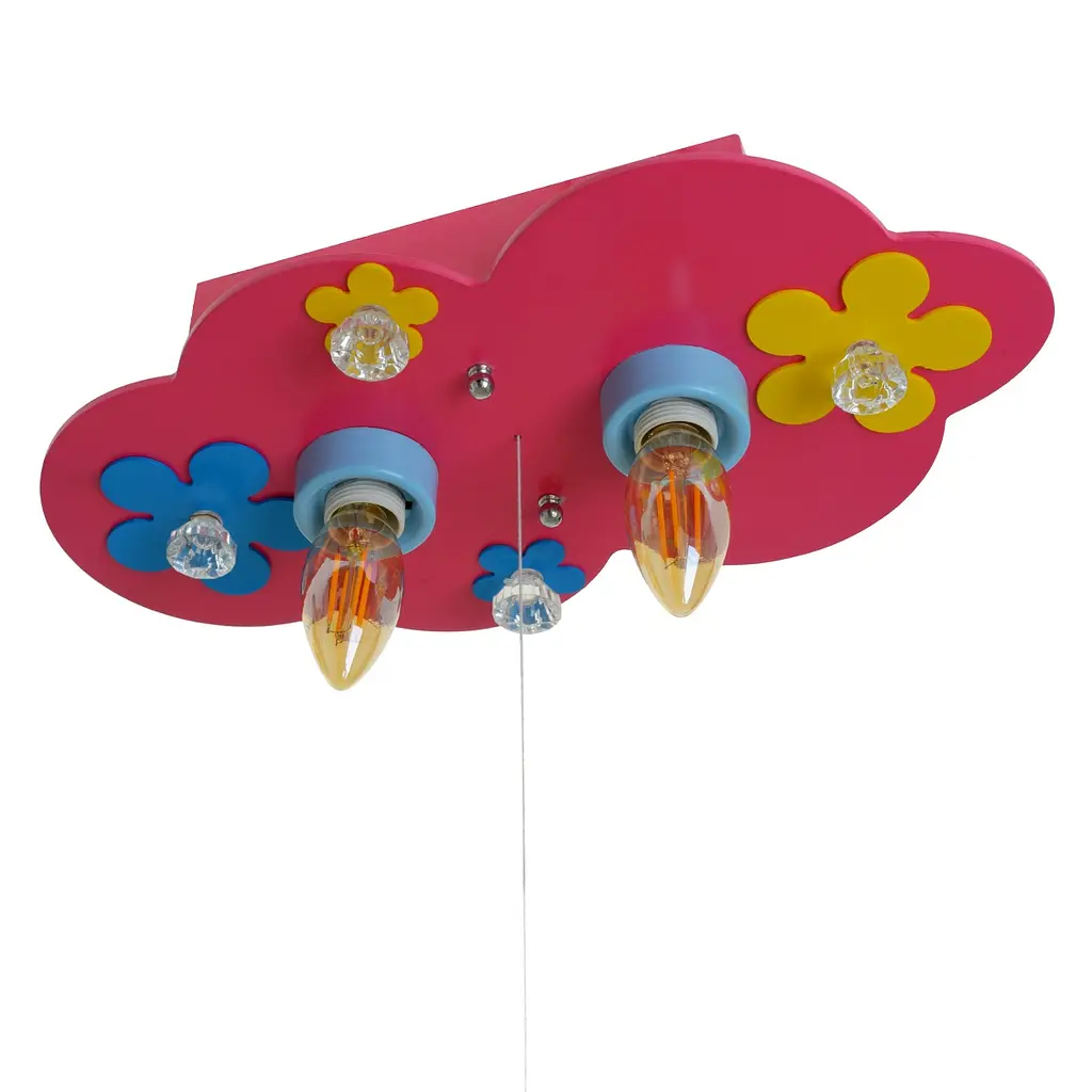 Люстра Brille потолочная деревянная для детской E14 40W Mix (KL-403C/2) - фото 2