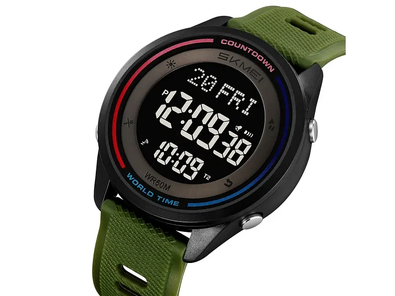 Чоловічий наручний годинник 2348AG Army Green Skmei acs0029992 - фото 4