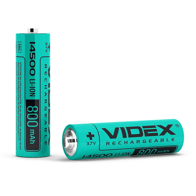 Акумулятор Videx літій-іонний 14500 (без захисту) 800mAh bulk/1шт VIDEX (23810-000)