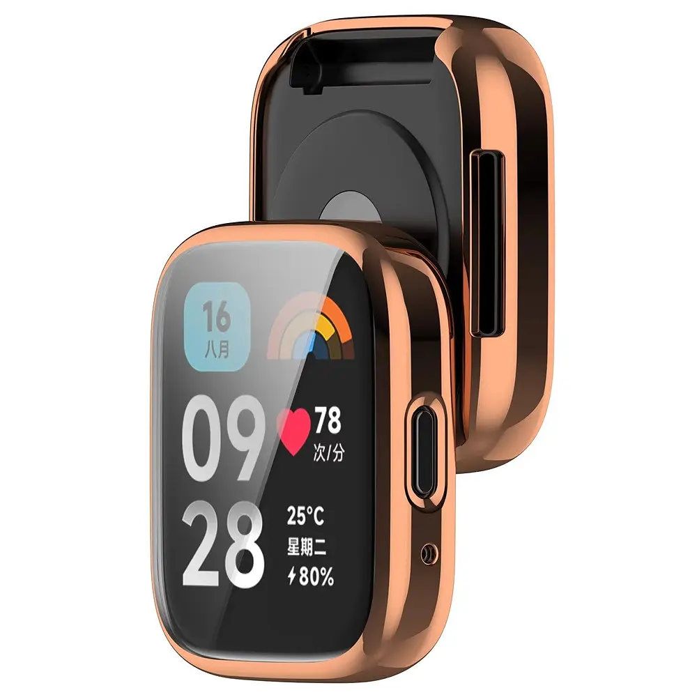 Захисний чохол Tamister для смартгодинника Redmi Watch 3 Active рожеве золото - фото 5