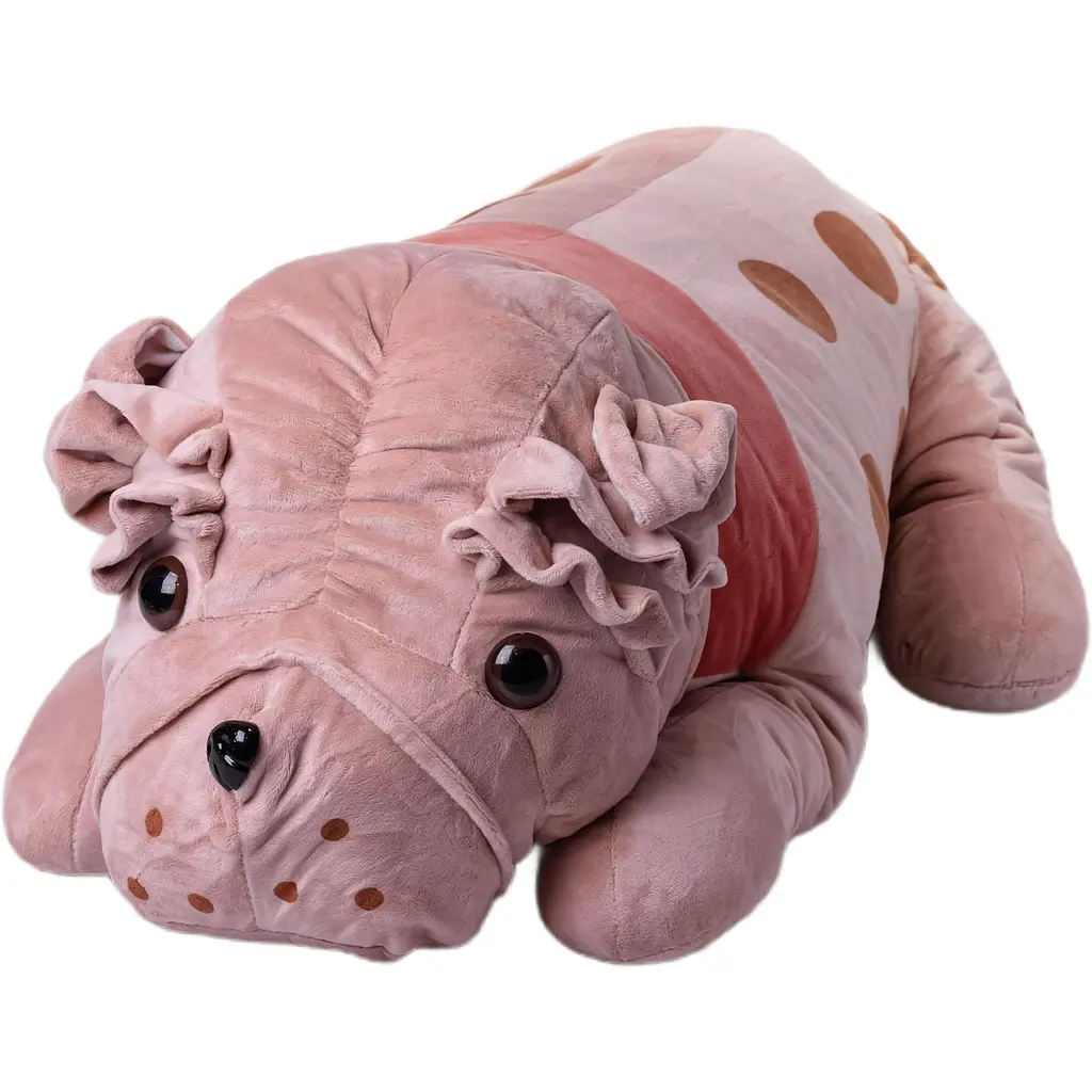 Игрушка-подушка с пледом Шарпей 120х160 см розовый ТМ COLORFUL HOME 9527-40P - фото 2