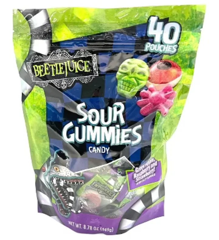 Жувальні цукерки Beetlejuice Halloween Bugs Grubs Gummies 40 шт 280 г
