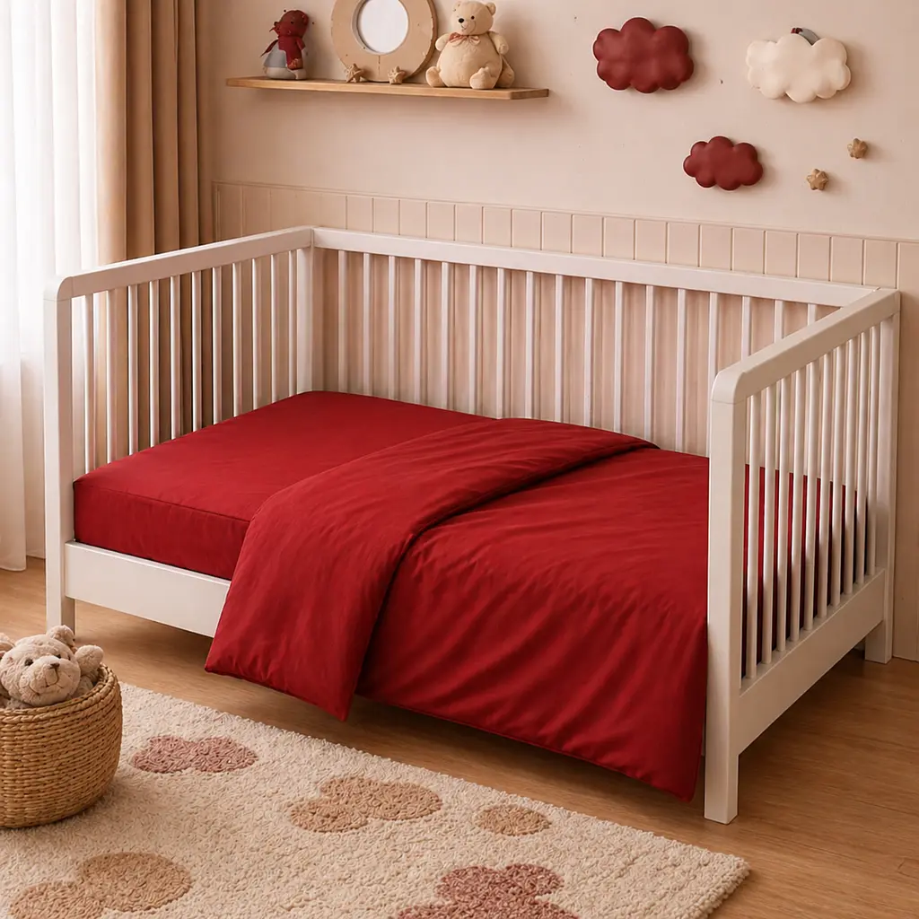 Дитяча постільна білизна MIRSON BABY фланель Red 110х160см (2200012800720) - фото 7
