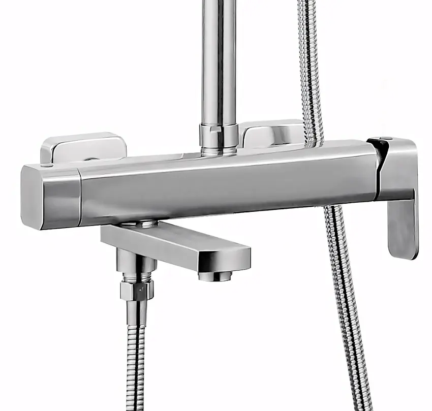 Душова система з виливом Rea Arlo 93–132 см nickel brushed REA-P7340 - фото 6