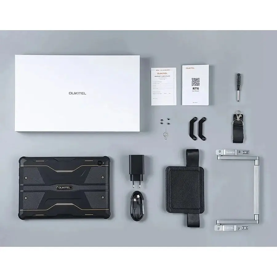 Планшет Oukitel RT6 10.1" FHD+ 8GB/256GB/MT8788/20000mAh/16+16Мп/IP69K/NFC/LTE Black - фото 7