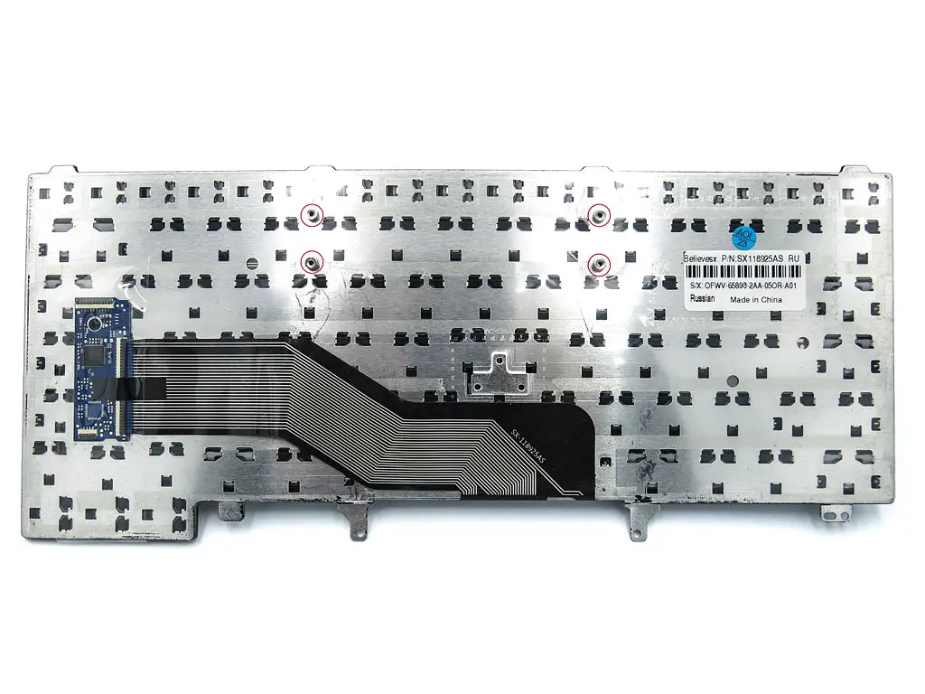Клавіатура для DELL Latitude E6420, E5420, E5430, E6320, E6330 (UA Black) - фото 2
