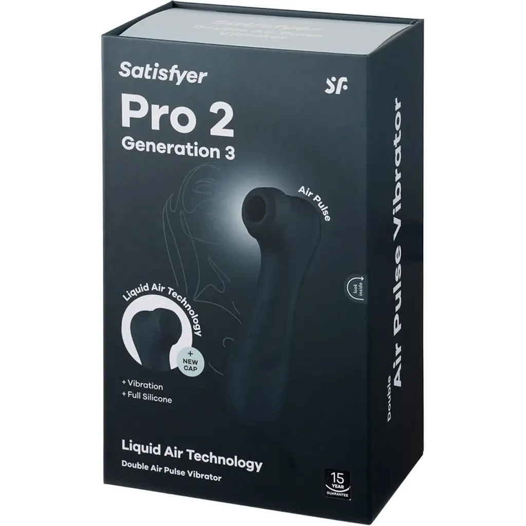 Вакуумний стимулятор Satisfyer Pro 2 Generation 3 with Liquid Air Dark Grey (SO8402) [108496] - фото 11