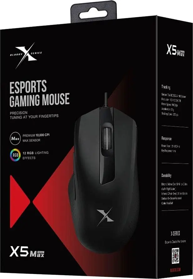 Мышь игровая A4Tech Bloody X5 Max Black - фото 3
