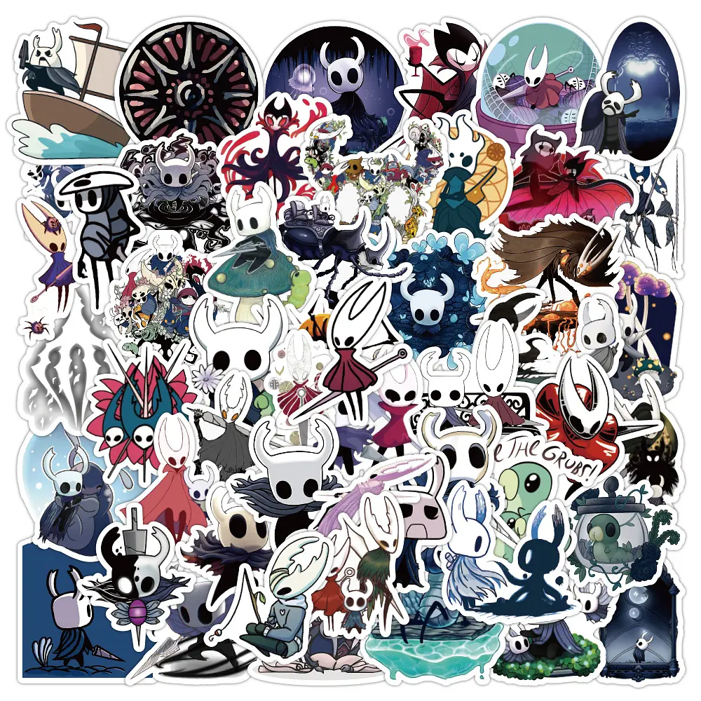 Стікерпак Порожній лицар Набір наклейок GeekLand Hollow Knight 50 штук - фото 2
