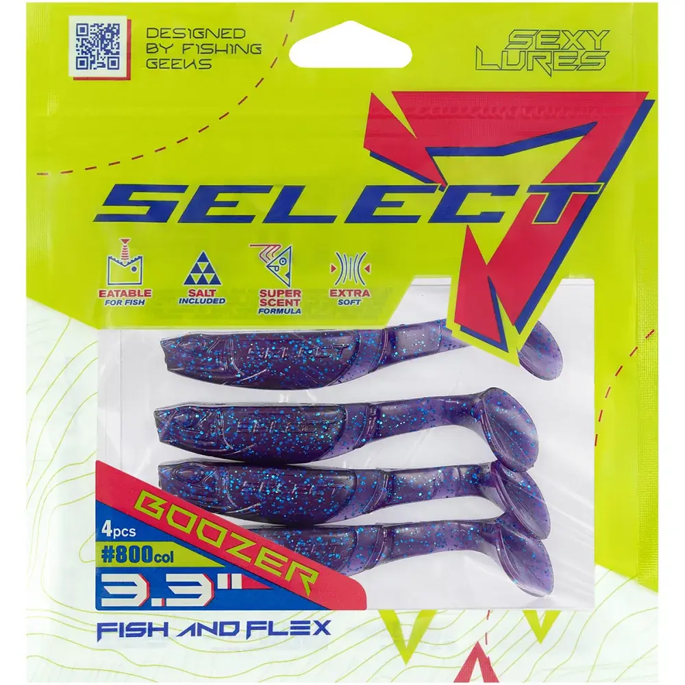 Силікон Select Boozer 3.3" 800 FE (4 шт/уп) - фото 2
