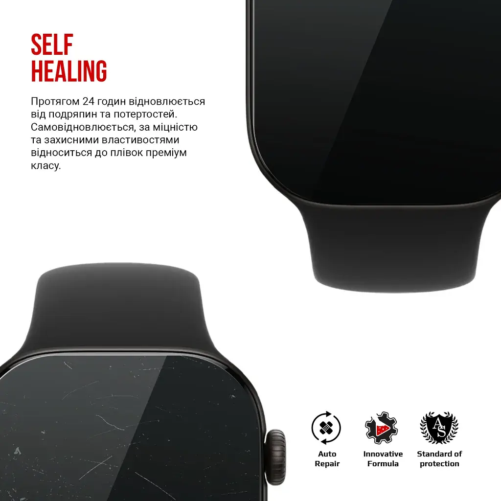 Плівка захисна Armorstandart hydrogel Apple Watch 12 42mm 6 pcs (ARM94004) - фото 3