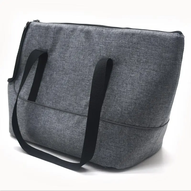 Сумка переноска Zoo-hunt Брюс для кошек и малых пород собак №1 23х40х34 см серая - фото 5