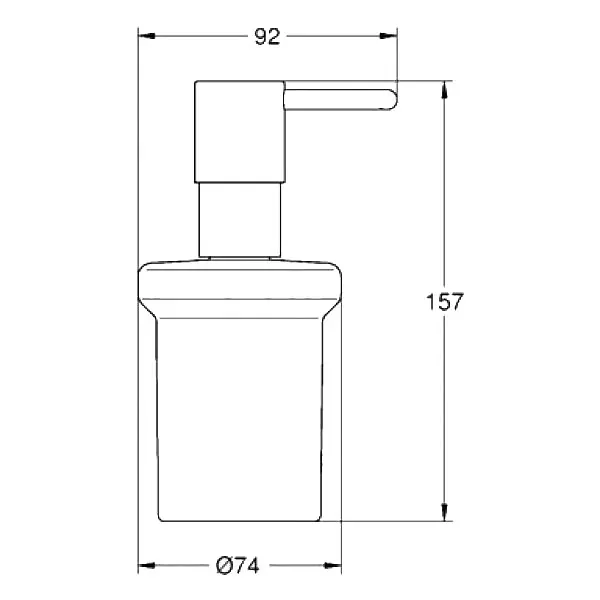 Дозатор для рідкого мила Grohe Essentials 40394001, Хром - фото 2