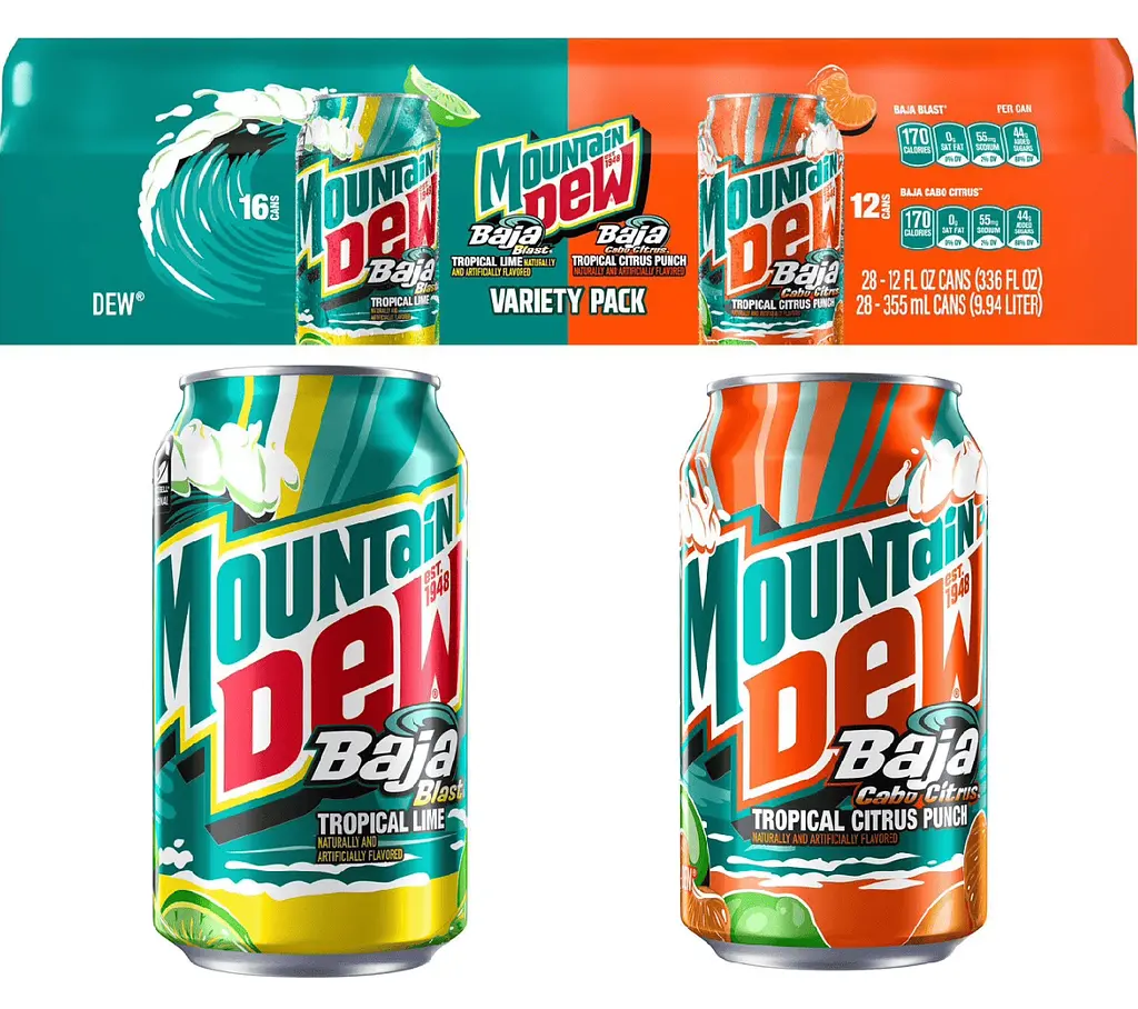 Газований напій Mountain Dew Baja Blast Cabo Citrus 355 мл - фото 2