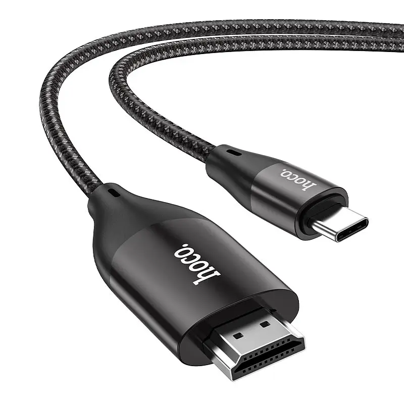 Адаптер Hoco UA16 Type-C to HDMI TV HD on-screen cable Metal Gray