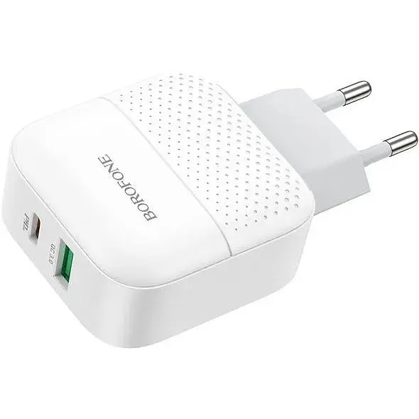 Зарядное устройство Borofone BA46A Premium PD+QC3.0 3A 18W white - фото 3