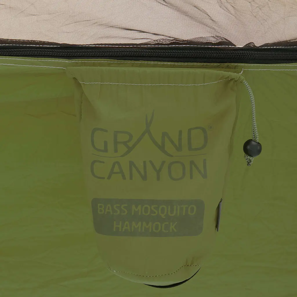 Гамак туристичний Grand Canyon Bass Mosquito Hammock з москітною сіткою 320x150 см Оливковий - фото 6