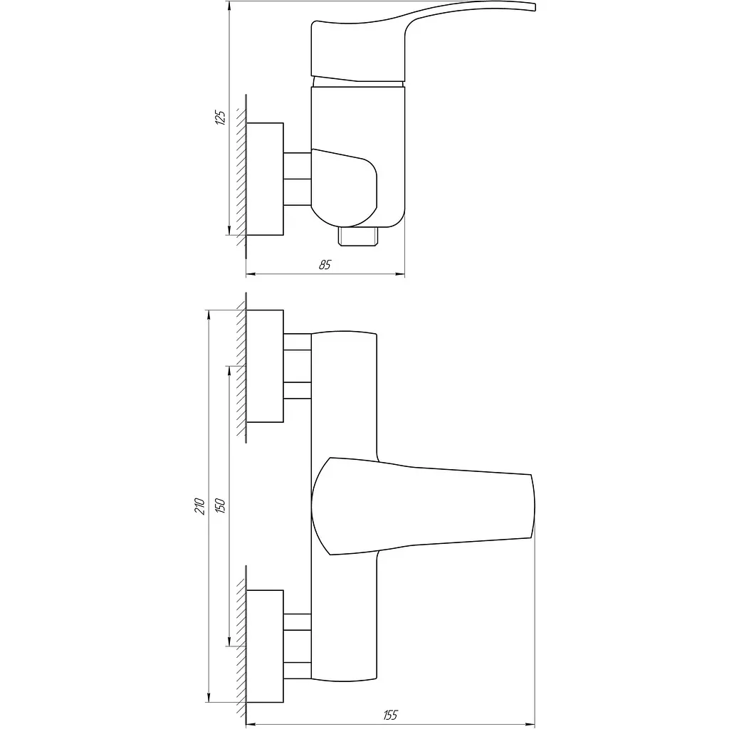 Смеситель для душа Globus Lux QUEENSLAND GLQU-105 - фото 4