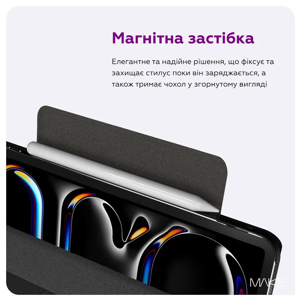 Чохол-книжка MAKE Apple iPad (A16) Origami+ Black - фото 4