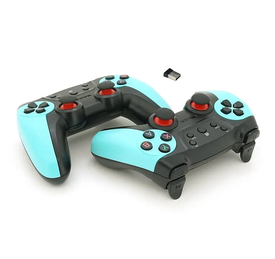 Геймпад джойстик DoubleShock CM029 Black-Teal Two 2.4G Wireless for PC/X360/PS3/Android/TVBox